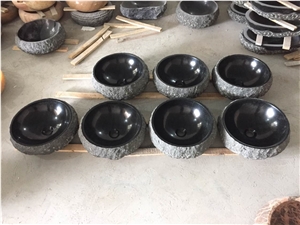 Treasure Black Granite Bathroom Vessle Sink