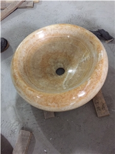 Yellow Onyx Basin, Honey Onyx Sinks Wash Bowls