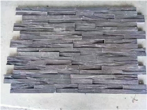 Black Quartzite Cultured Stone for Wall Cladding