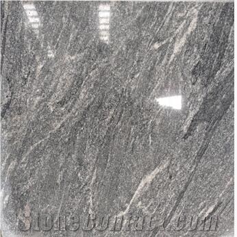 Nero Santiago Grey Granite Slab Wooden Shanshui Pattern Negro Landscape Stone