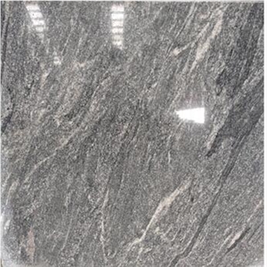 Nero Santiago Grey Granite Slab Wooden Shanshui Pattern Negro Landscape Stone