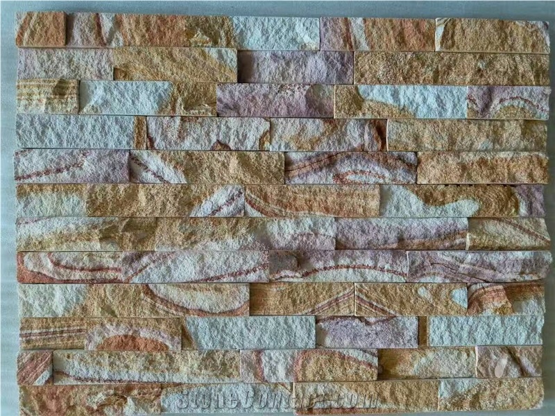 Yellow Slate Cultured Stone, Stacked Stone Veneer