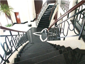 Staircase with Granite Verde Ubatuba