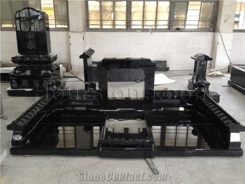 New Style Black Granite Tombstone,Granite Tombstone Monument Headstone,Granite Tombstone