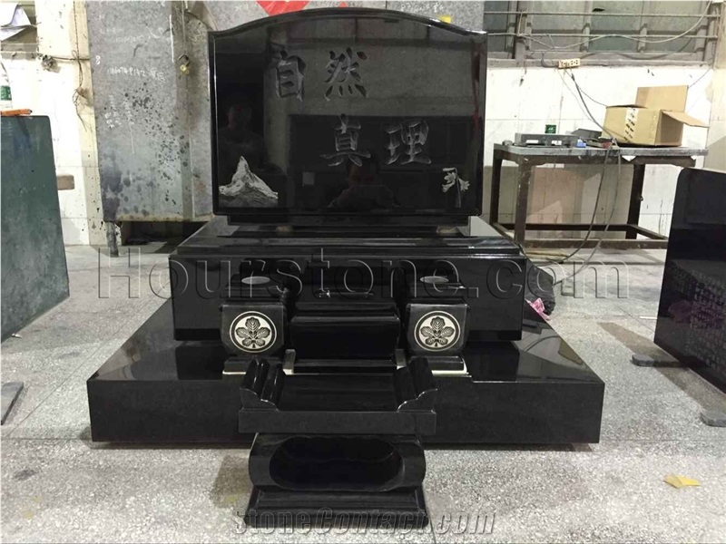 New Style Black Granite Tombstone,Granite Tombstone Monument Headstone,Granite Tombstone