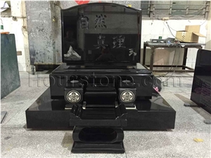 New Style Black Granite Tombstone,Granite Tombstone Monument Headstone,Granite Tombstone