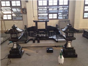 New Style Black Granite Tombstone,Granite Tombstone Monument Headstone,Granite Tombstone