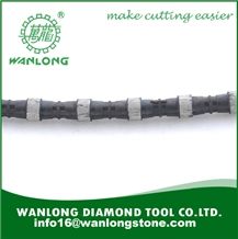 Dia:11.5mm Rubber Granite Wire Rope for Granite Quarry Cutting-Top Quality Wire Line for Granite Quarry-Wanlong Wire Saw for Granite and Limestone,Sandstone Quarry