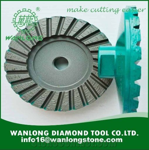 Wanlong Diamond Cup Grinding Wheel for Old Concrete Grinding-Best Diamond Cup Wheel for Reinforced Concrete-Turbo Cup Wheel for Construction