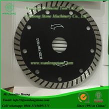 Wanlong Diamond Dry Saw Blades for Marble and Granite, Diamond Dry Cutting Blades for Marble and Granite, Marble and Granite Turbo Diamond Saw Blades