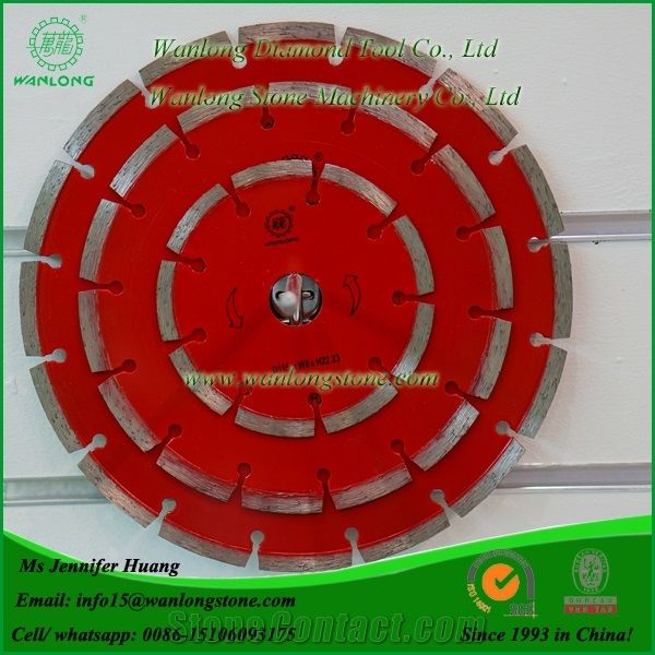 Wanlong Diamond Saw Blade for Marble and Granite, Diamond Segmented Blades for Granite, Sintered Circular Saw Blade, Diamond Dry Cutting Blades