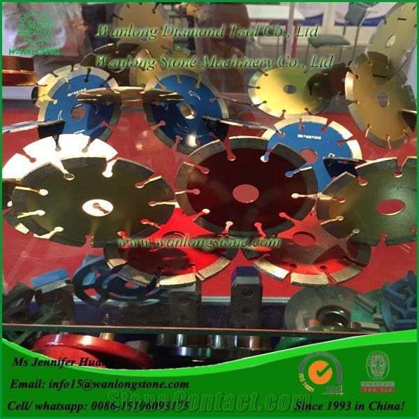 Wanlong Diamond Saw Blade for Marble and Granite, Diamond Segmented Blades for Granite, Sintered Circular Saw Blade, Diamond Dry Cutting Blades