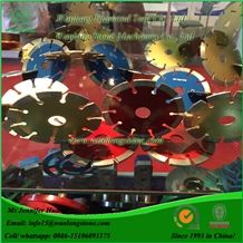 Wanlong Diamond Saw Blade for Marble and Granite, Diamond Segmented Blades for Granite, Sintered Circular Saw Blade, Diamond Dry Cutting Blades