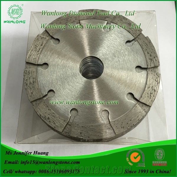 Wanlong Diamond Saw Blade for Marble and Granite, Diamond Segmented Blades for Granite, Sintered Circular Saw Blade, Diamond Dry Cutting Blades