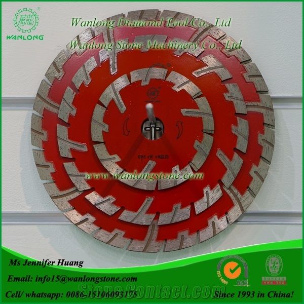 Wanlong Diamond Saw Blade for Marble and Granite, Diamond Segmented Blades for Granite, Sintered Circular Saw Blade, Diamond Dry Cutting Blades