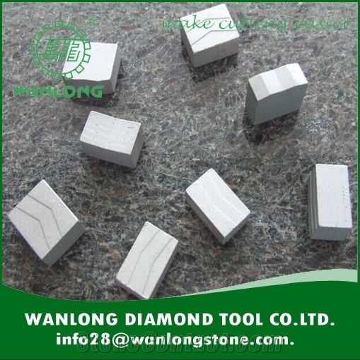 Wanlong Diamond Segment for Granite ,Marble Cutting -High Effeciency Diamond Segment for Stone Cutting -Diamond Tools and Diamond Saw Blade for Slab Cutting