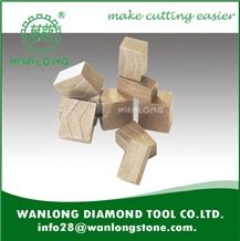 Wanlong Diamond Segment for Granite ,Marble Cutting -High Effeciency Diamond Segment for Stone Cutting -Diamond Tools and Diamond Saw Blade for Slab Cutting