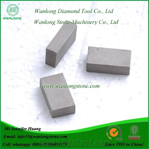 Wanlong Marble Diamond Segment, Stone Cutting Segment for Marble, Marble Diamond Cutting Segment, Block Cutting Segment for Marble, Diamond Blade Segments, Diamond Saw Segments, Stone Cutting Tip