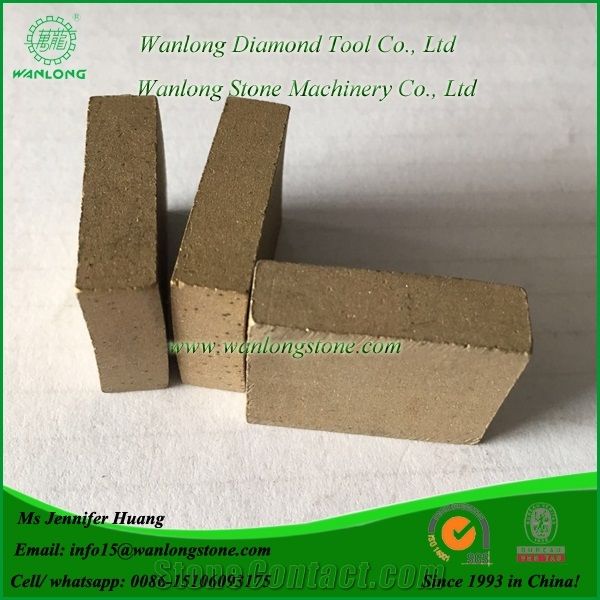 Wanlong Marble Diamond Segment, Stone Cutting Segment for Marble, Marble Diamond Cutting Segment, Block Cutting Segment for Marble, Diamond Blade Segments, Diamond Saw Segments, Stone Cutting Tip