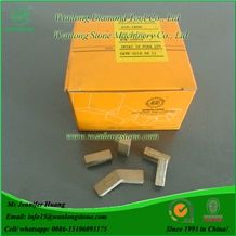 Wanlong Marble Diamond Segment, Stone Cutting Segment for Marble, Marble Diamond Cutting Segment, Block Cutting Segment for Marble, Diamond Blade Segments, Diamond Saw Segments, Stone Cutting Tip