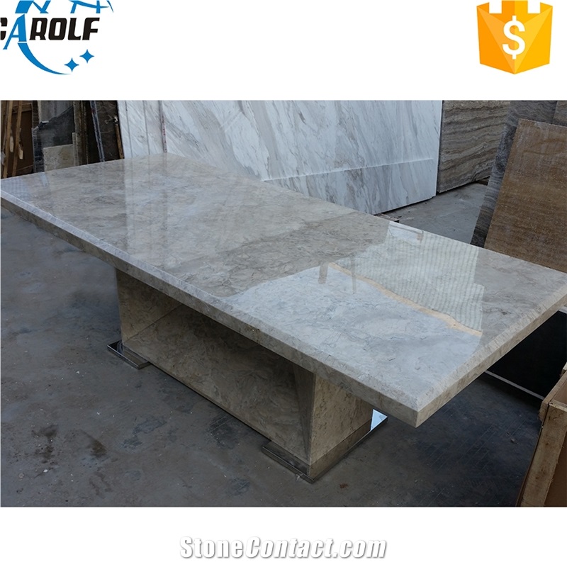 Latest Dining Iran Grey Travertine Table Designs,Interior Furniture