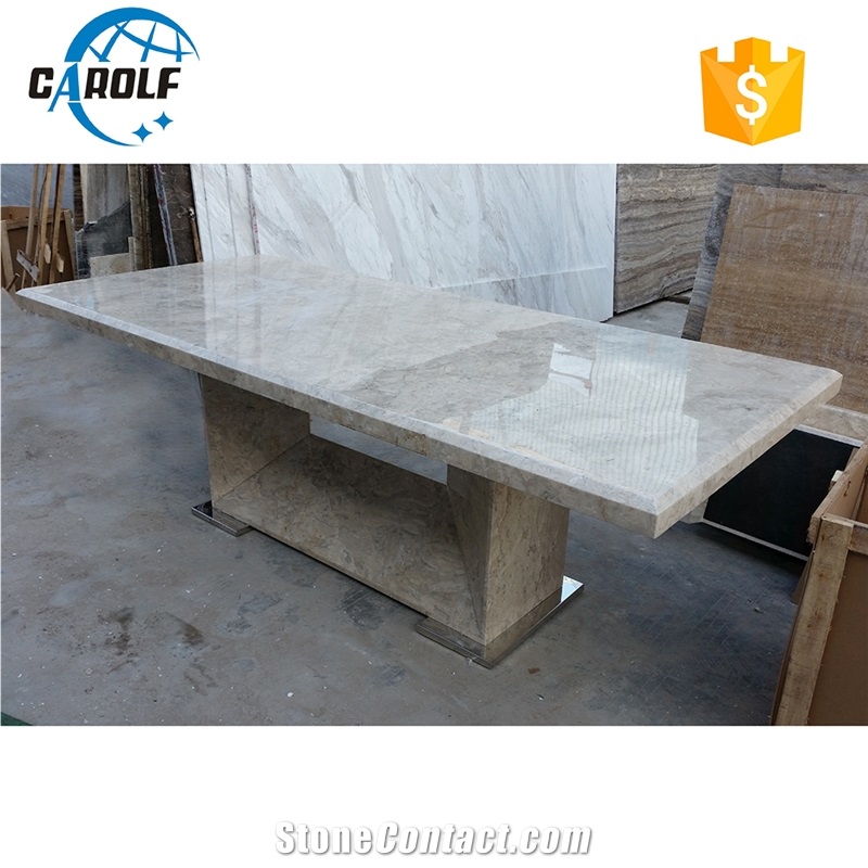 Latest Dining Iran Grey Travertine Table Designs,Interior Furniture
