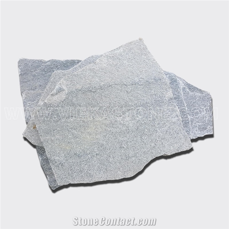 China Irregular Random Flagstone Grey Quartzite Pavers Split Nature Face Tile Landscaping Natural Stone for Indoor & Outdoor Patios Walkways Garden Courtyard Pool Decks Surrounding Project
