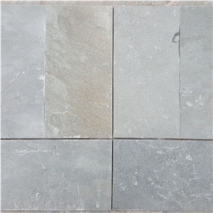 China P013 Green Grey Slate Tile Slab Nature Split Face Indoor and Outdoor Landscaping Building Paving Stone Pattern for Wall Cladding Covering and Floor Paver