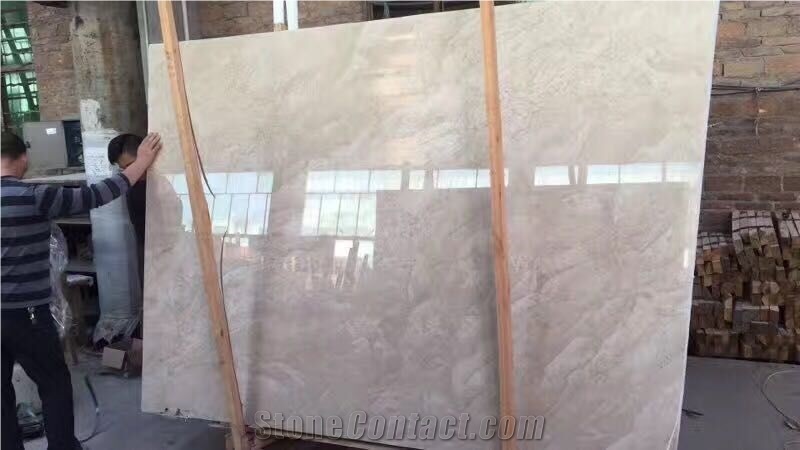 Amman Beige Cream Turkey Marble Slab & Tile with Polish Hone Antique Surface for Flooring Covering Wall Cladding Countertop Bathroom Pool Capping for Interior & Exterior Decoration