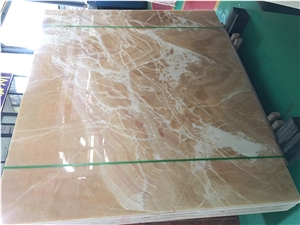 Best Quality Luxury China Honey Onyx Yellow Beige Onyx Slab & Tile with Polish Hone Antique Surface for Flooring Covering Wall Cladding