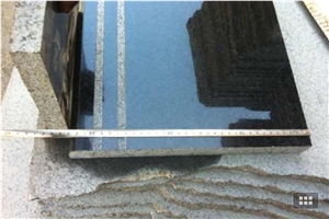 China Natural Stone Hebei Diamond Black/Black Diamond Granite Stairs/Steps/Risers, Polished/Honed/Flamed/Sandblasted Surface, Indoor and Outdoor Stairs Paving, Building Stone