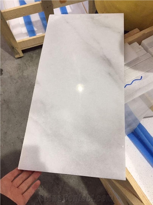 European Mugla Crystal Imperial White Grey Turkey Marble Slab & Tile with Polish Hone Antique Surface for Flooring Covering Wall Cladding Countertop Step Mosaic Pool Capping for for Indoor & Outdoor