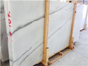 European Mugla Crystal Imperial White Grey Turkey Marble Slab & Tile with Polish Hone Antique Surface for Flooring Covering Wall Cladding Countertop Step Mosaic Pool Capping for for Indoor & Outdoor