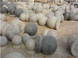 Granite Stone Balls Of White/Red/Black/Grey/Pink/Green/Blue Colors with Finishing Of Polished Antique Bush-Hammered Machine Cut Natural Cleft/Split for Landscape Ornament