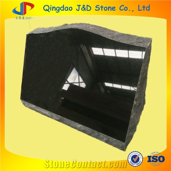 Black Granite Slanted Markers Monument