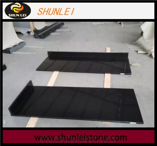 China Absolutely Black Granite Polished Natural Stone Kitchen Countertops,Kitchen Bar Top,Bench Tops, Kitchen Worktops, Manufacturer,Quarry Owner