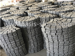 Fanshaped Granite Paving Stone,Natural Granite Exterior Paving Stone, White Grey Granite Paving Stone,Walkway Pavers,Fan Shape Cobble Stone