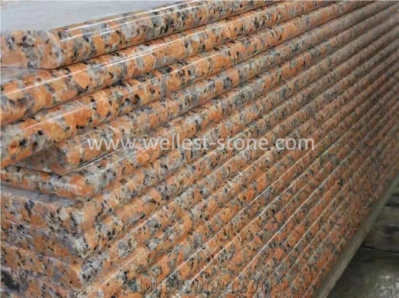 China G562 Maple Red Granite Stairs, Granite Steps, Granite Treads and Risers