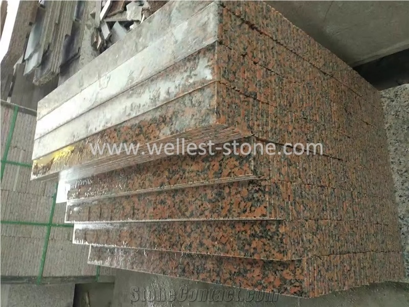 China G562 Maple Red Granite Stairs, Granite Steps, Granite Treads and Risers