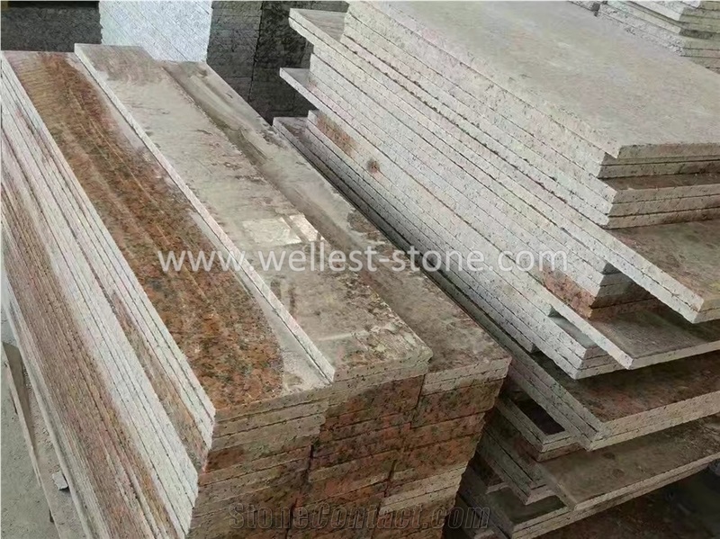 China G562 Maple Red Granite Stairs, Granite Steps, Granite Treads and Risers