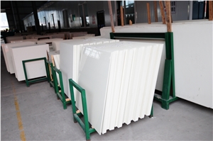White Nano Glass Crystallized Stone Big Slabs Wall & Floor Tile Internal & External Wall Cladding