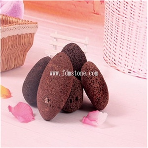 Spa Lava Stone,Oval Shape Massage Lava Stone,Volcanic Lava Pumice Foot Stone Natural Foot Scrub Exfoliate Skin Callus Care