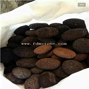 Spa Lava Stone,Oval Shape Massage Lava Stone,Volcanic Lava Pumice Foot Stone Natural Foot Scrub Exfoliate Skin Callus Care