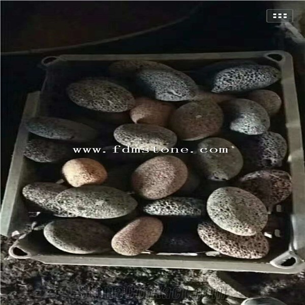 Spa Lava Stone,Oval Shape Massage Lava Stone,Volcanic Lava Pumice Foot Stone Natural Foot Scrub Exfoliate Skin Callus Care
