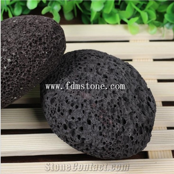 Spa Lava Stone,Oval Shape Massage Lava Stone,Volcanic Lava Pumice Foot Stone Natural Foot Scrub Exfoliate Skin Callus Care