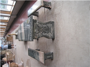 Marble Table & Bench Set