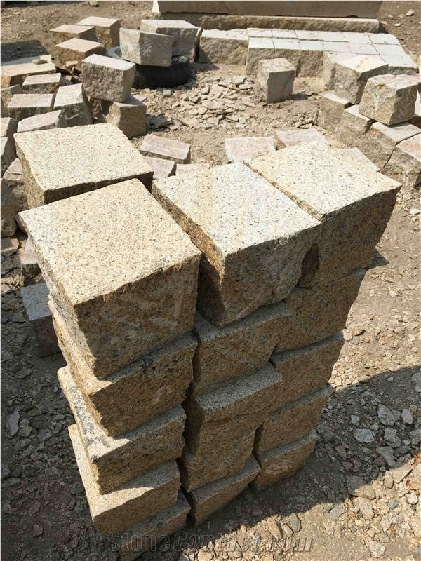 G350 Yellow Cube Stone