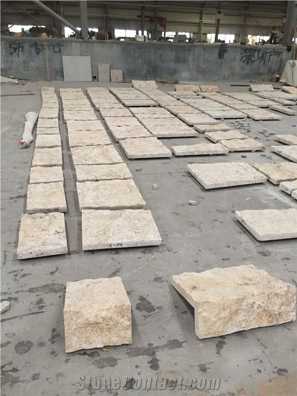 Imperial Gold Granite Natural Split Exterior Wall Cladding Tiles