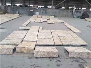 Imperial Gold Granite Natural Split Exterior Wall Cladding Tiles
