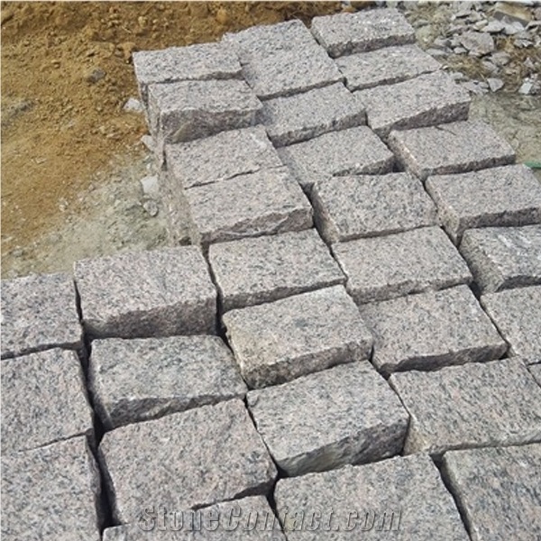 G352 Dark Red Granite Cubes,Split Cubes,Cube Stone,Cobble Stone